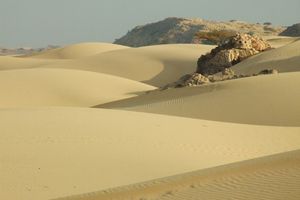 The Sugar Dunes, near the village of Khaluf, by the Indian Ocean.
