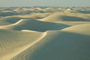Dunes of the Omani White Desert.